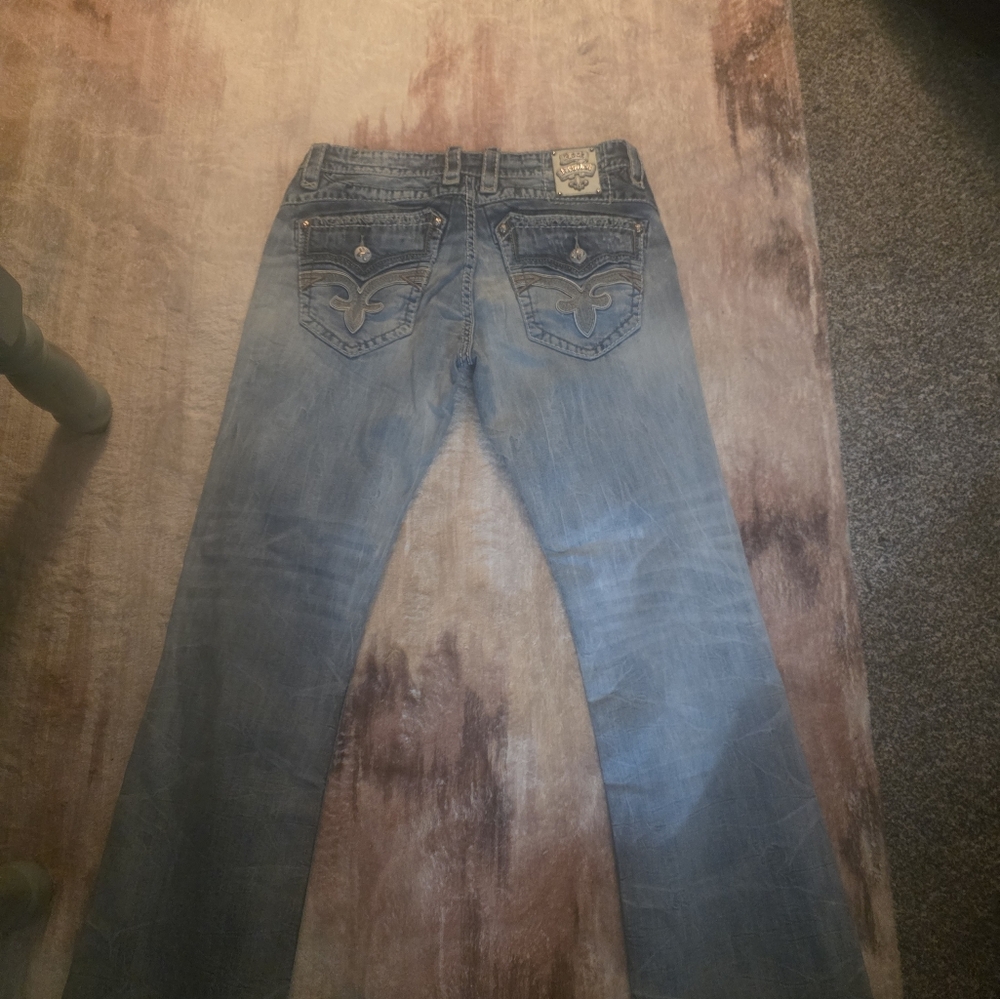 Men's Rock Revival Boot Cut Jean's 36x33